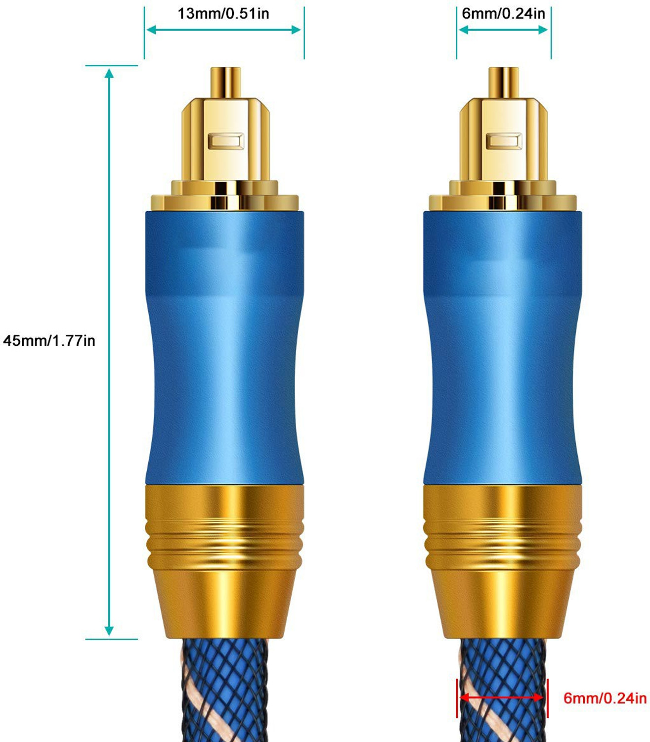 Image of Tobo Fiber Optical Cable 1 m m Digital audio optical fiber cable, toslink optical cable Optical Audio Cable Digital Toslink Cable Fiber for Home Theater, Sound