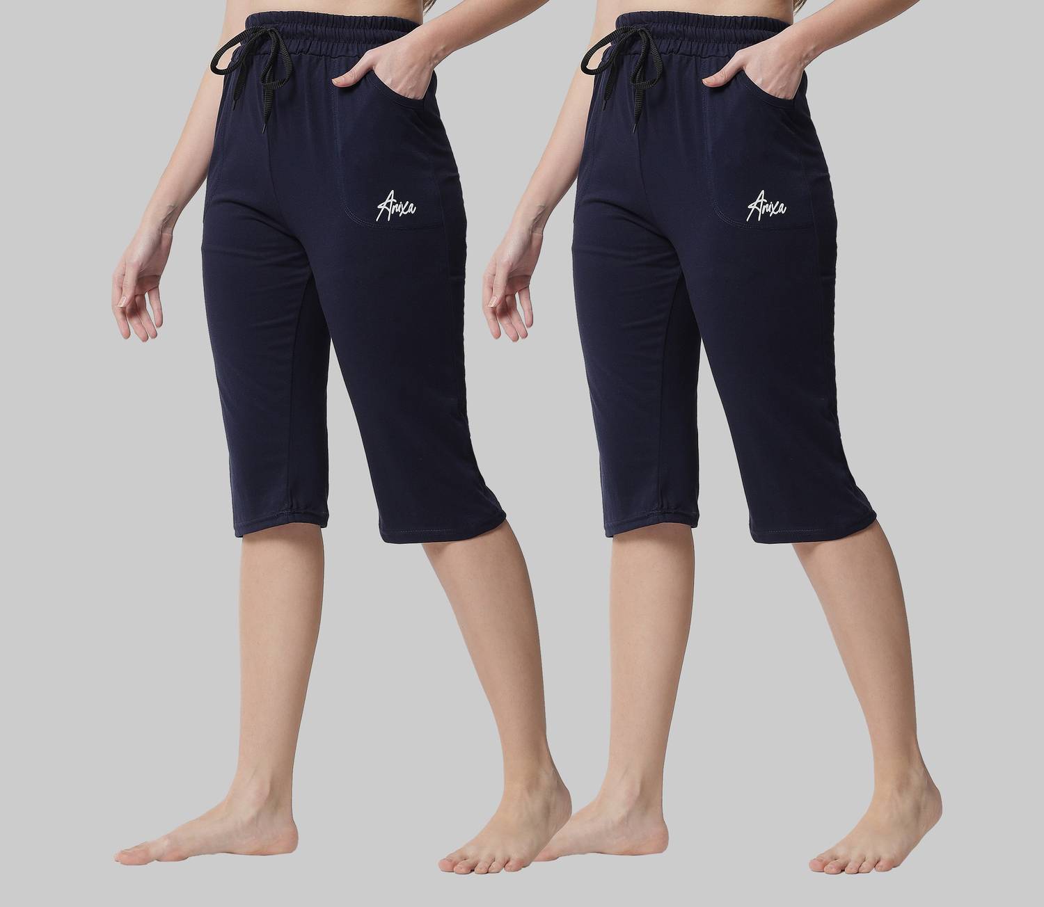 ANIXA Women Blue Capri