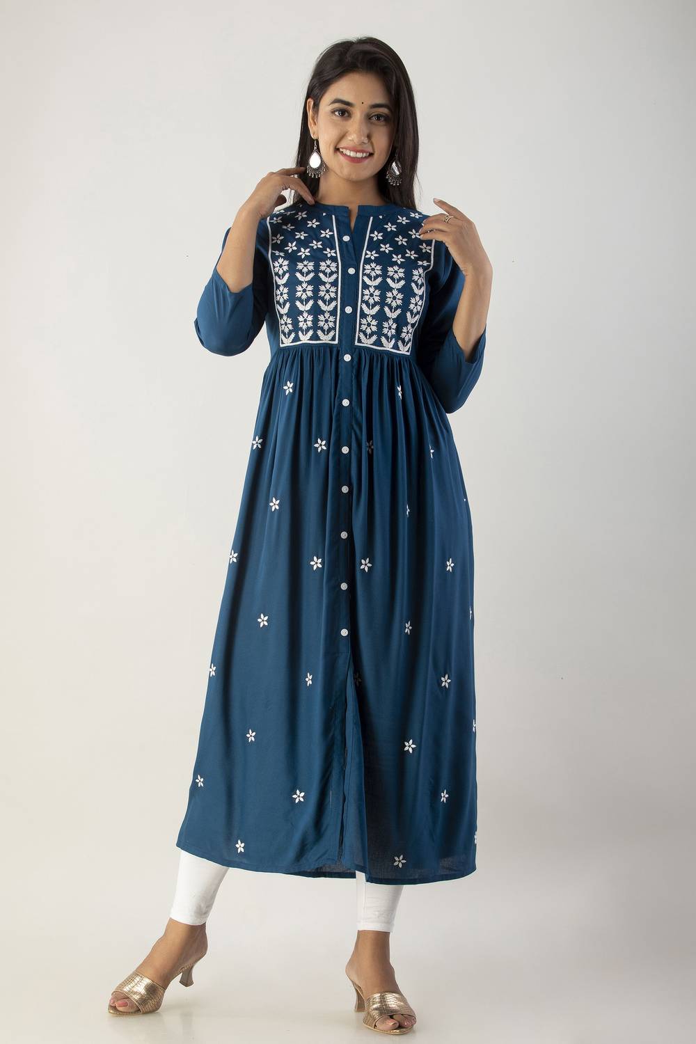 ANANDITA Women Embroidered Anarkali Kurta