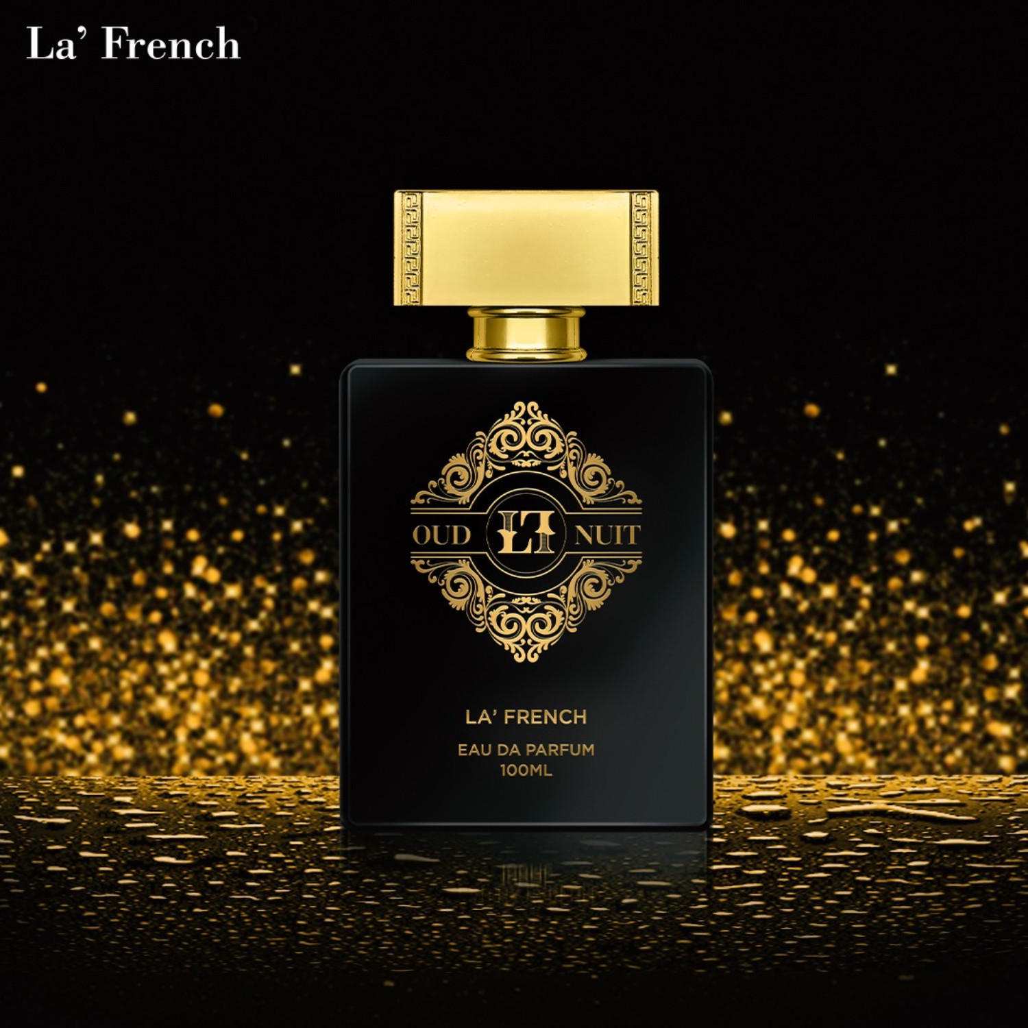 Image of La French Oud Nuit Parfum, with Long Lasting Fragrances, 100ml, For- Men and Women Eau de Parfum - 100 ml (For Men & Women)