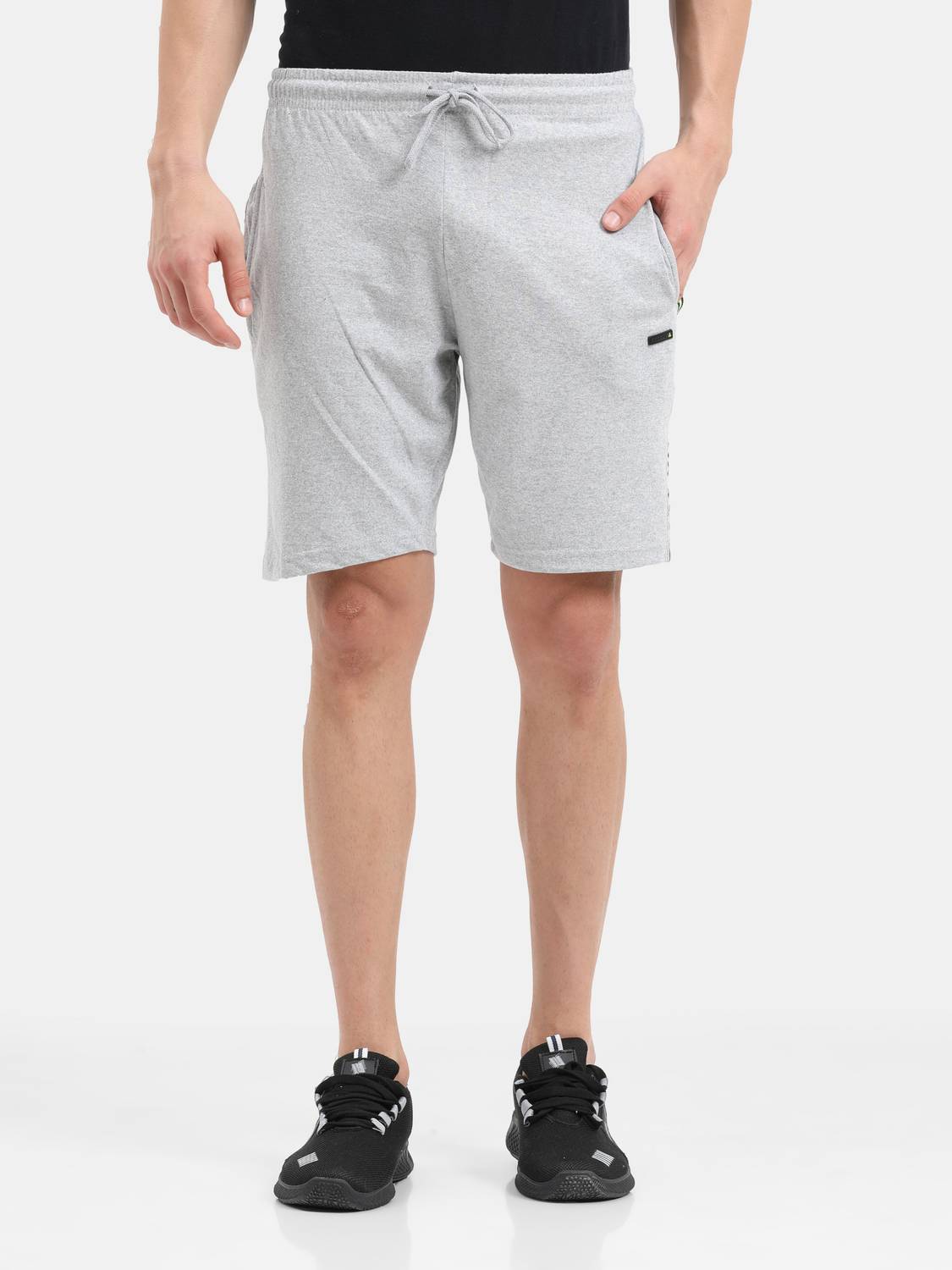 ARDEUR Solid Men Grey Casual Shorts