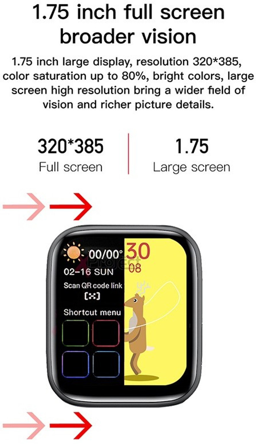 Image of Foxne Point Full Touch Bluetooth Calling with Sports Modes Smartwatch (2 Strap) Smartwatch