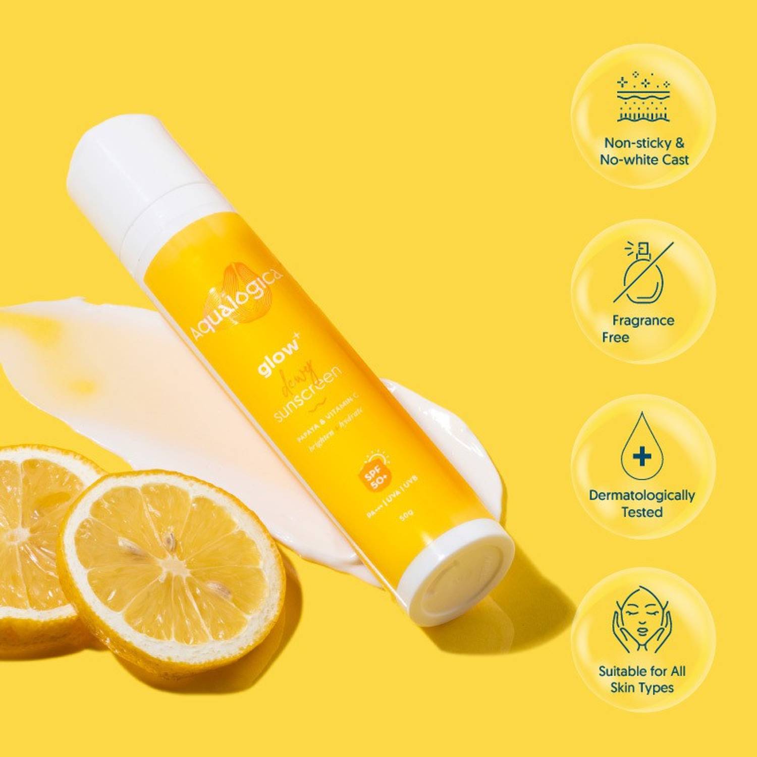 Aqualogica Sunscreen SPF 50 PA++++ Glow+ Duo 2pc 2 Pieces - Image 4