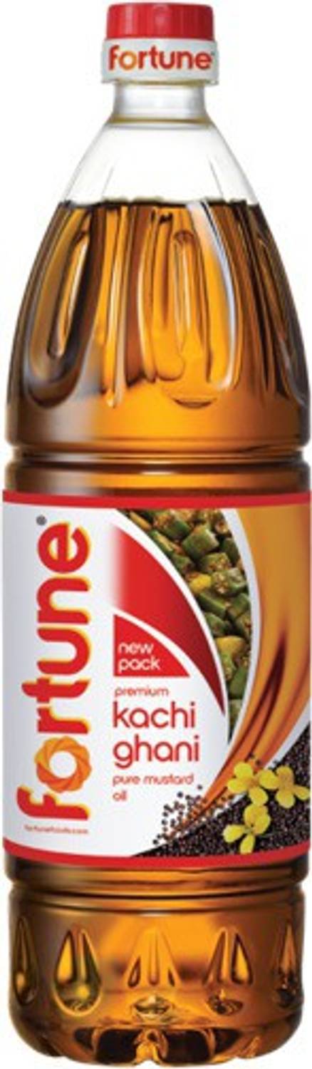 Fortune Premium Kachi Ghani Pure Mustard Oil 1 L - Image 1