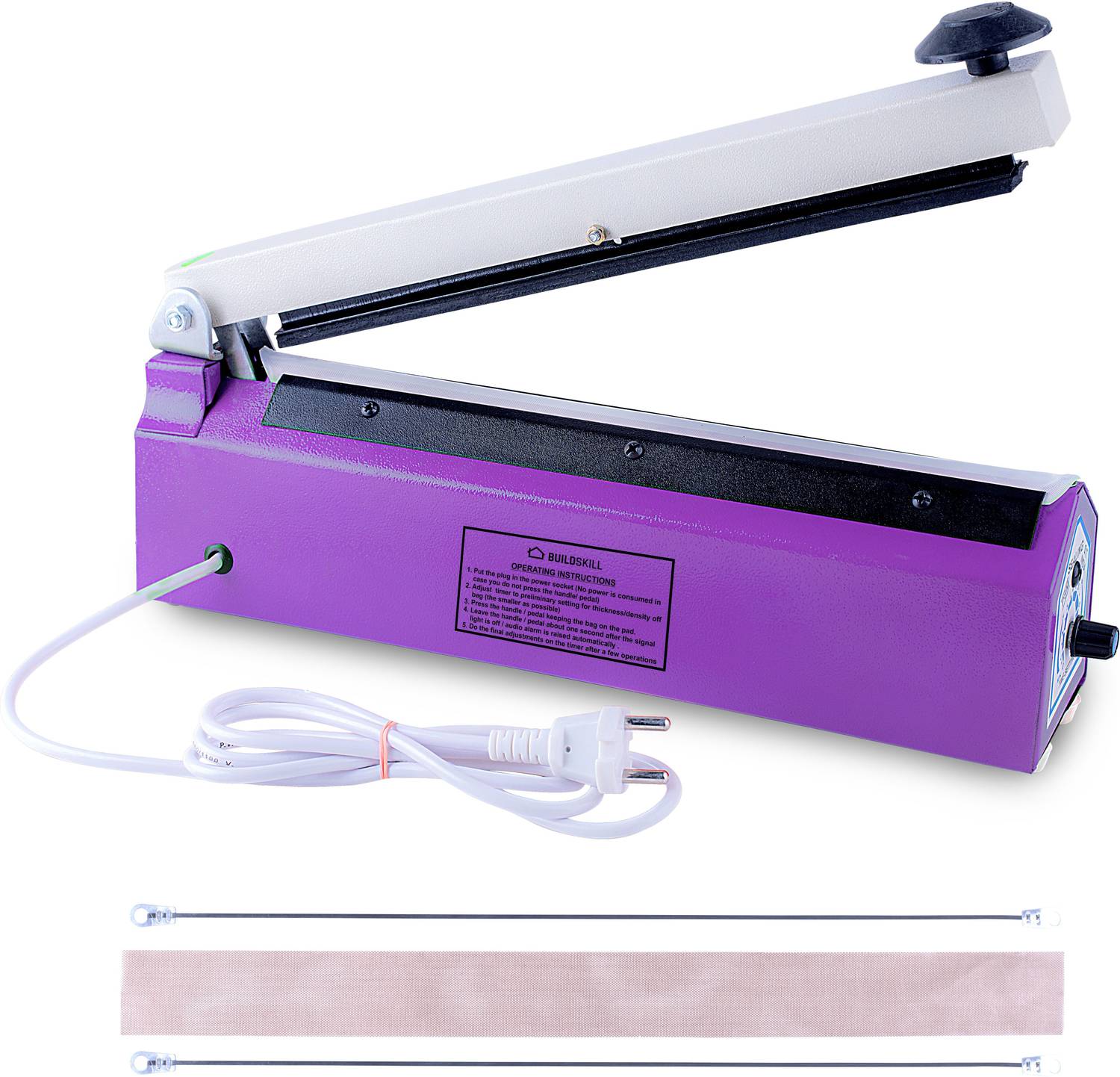 BUILDSKILL BHS012-Violet Table Top Heat Sealer