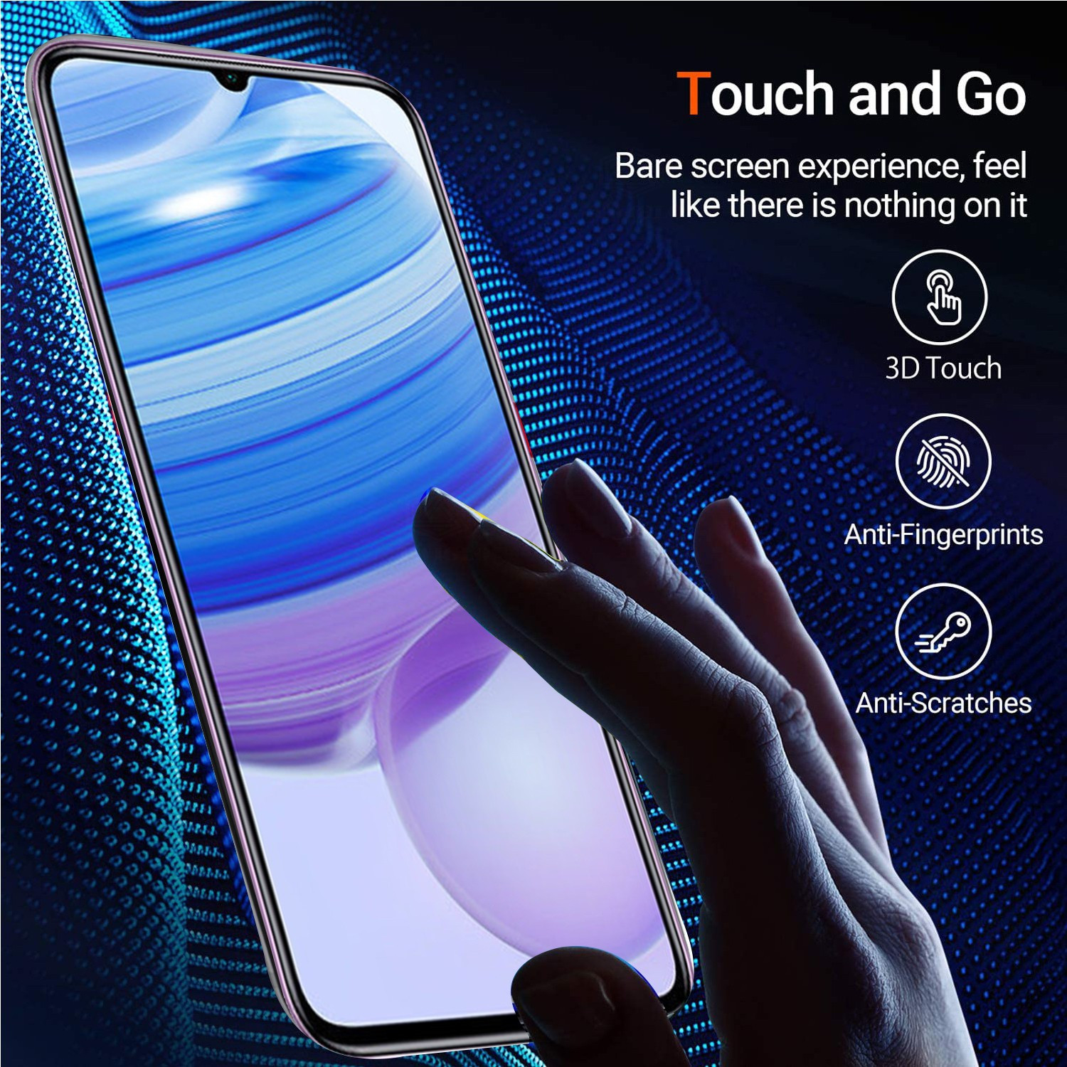 Image of TWIGLO Edge To Edge Tempered Glass for REDMI 10