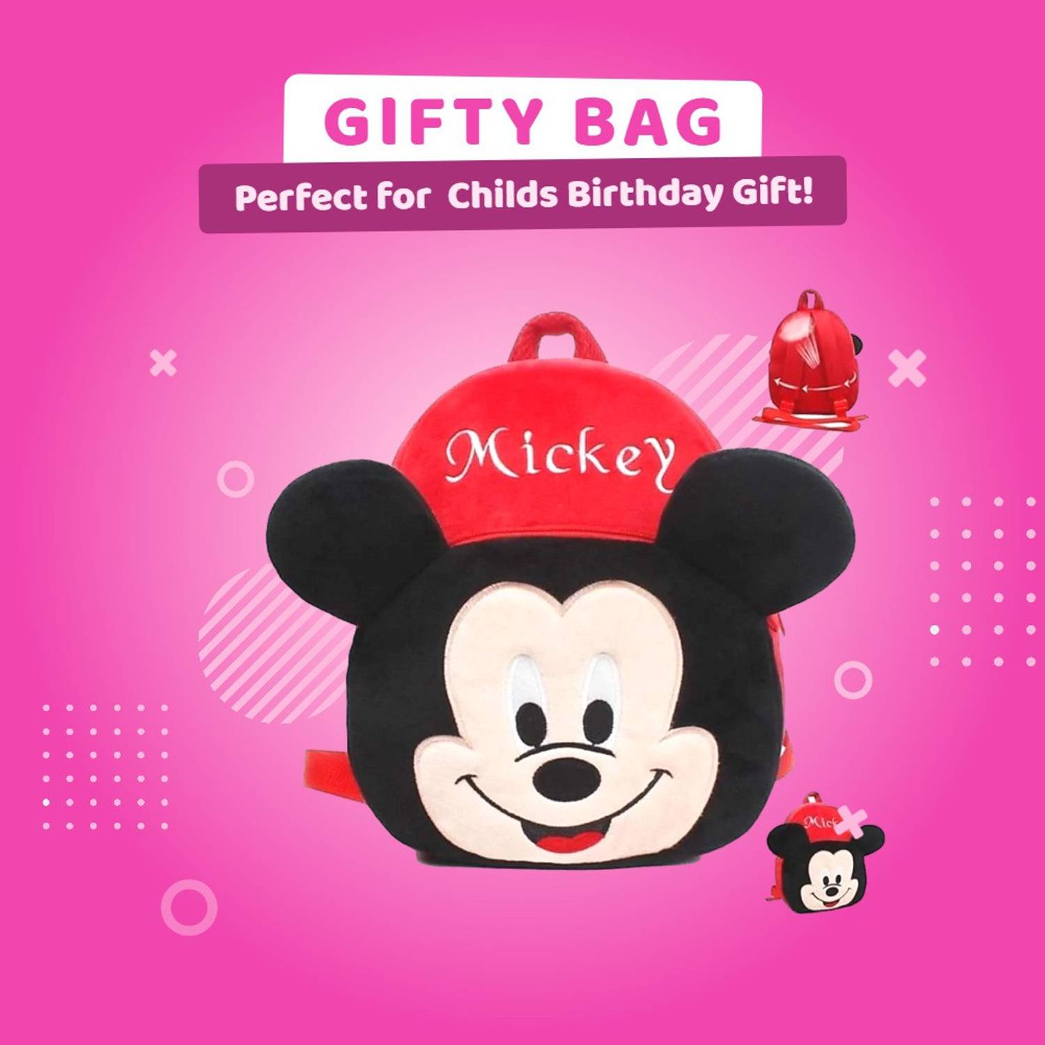 Alina Kids School Bag Soft Plush Cartoon Baby Boys/Girls Bag Spiderman Bags For Kids, Plush Bag