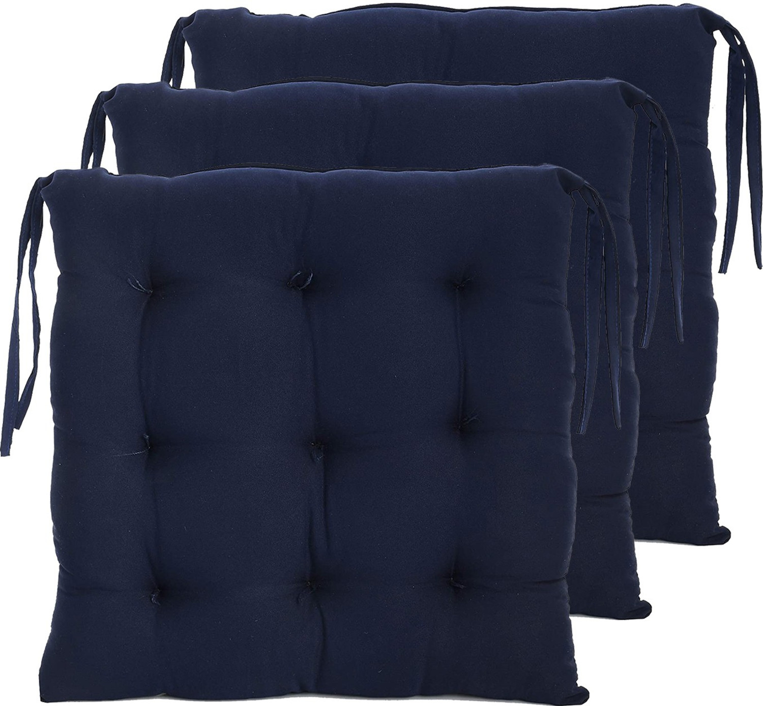 Image of AMAK INC Microfibre Chair Pad Pack of 3 Solid