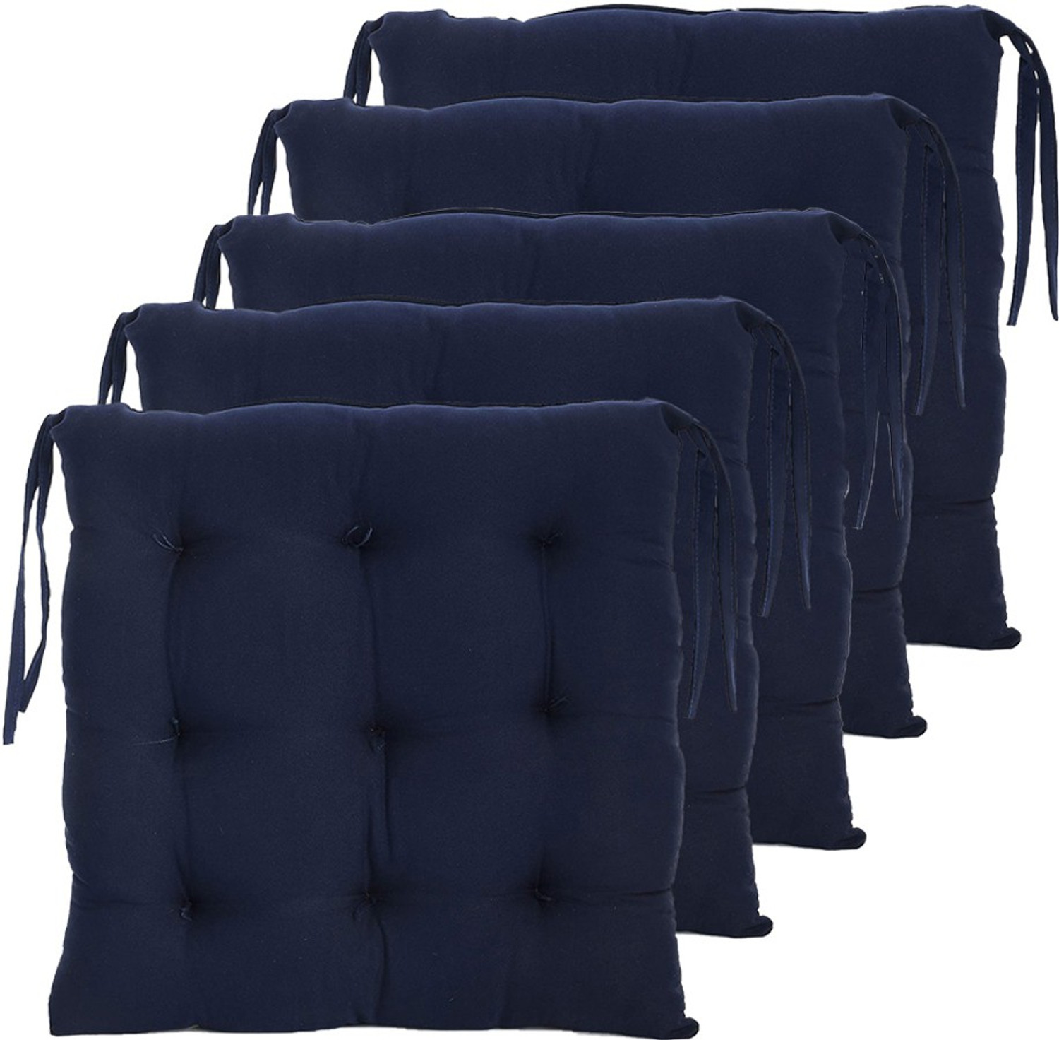 Image of AMAK INC Microfibre Chair Pad Pack of 5 Solid