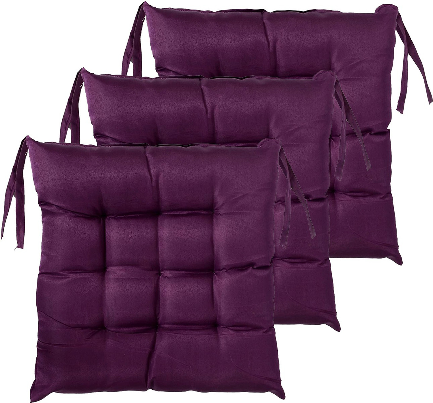Image of AMAK INC Microfibre Chair Pad Pack of 3 Solid