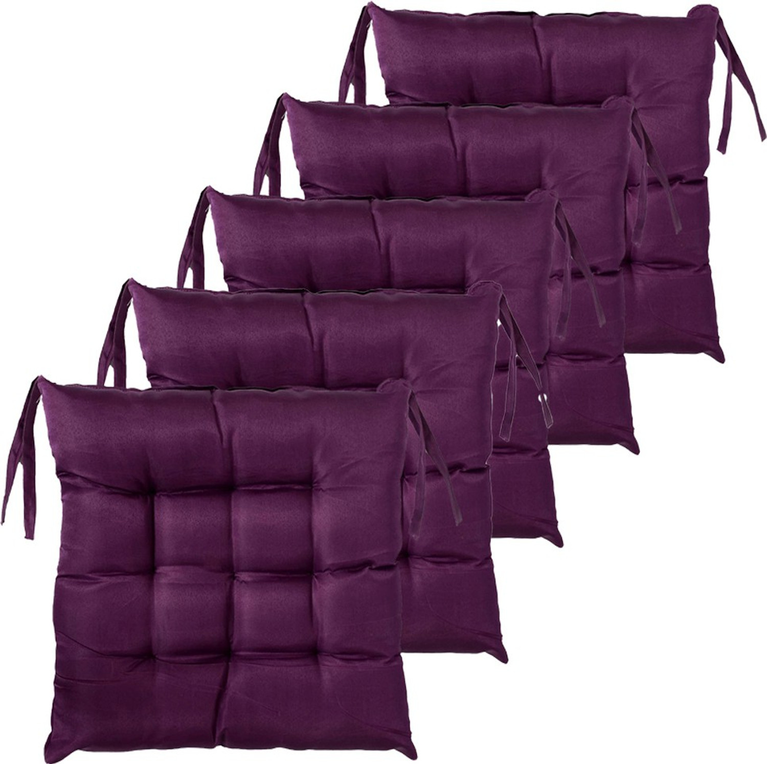 Image of AMAK INC Microfibre Chair Pad Pack of 5 Solid