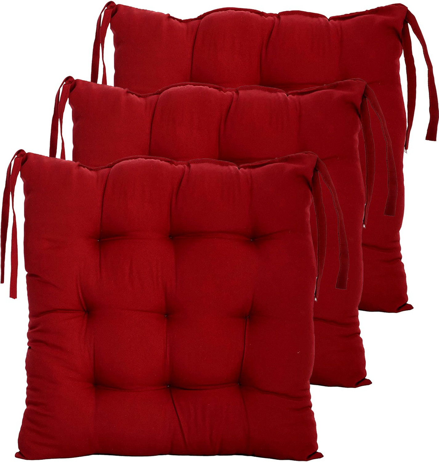 Image of AMAK INC Microfibre Chair Pad Pack of 3 Solid