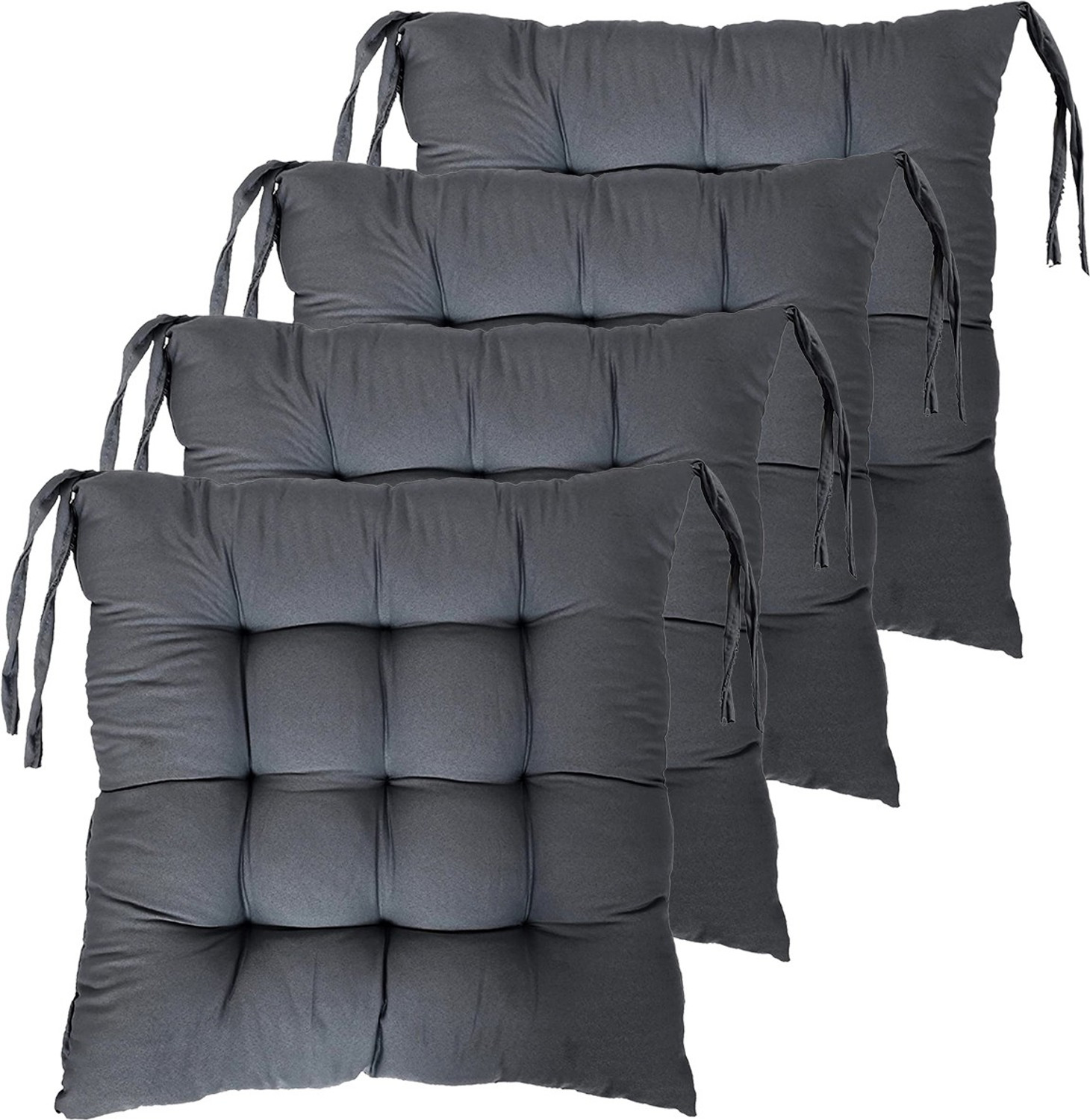 Image of AMAK INC Microfibre Chair Pad Pack of 4 Solid