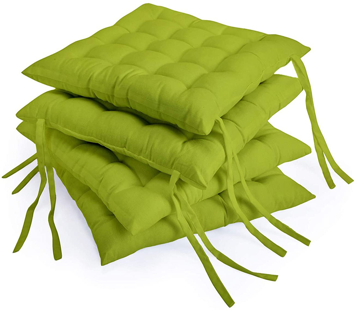 Image of AMAK INC Microfibre Chair Pad Pack of 4 Solid