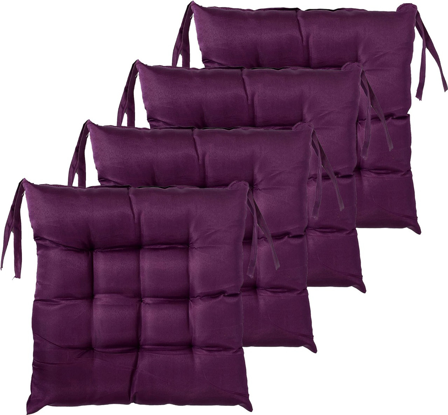 Image of AMAK INC Microfibre Chair Pad Pack of 4 Solid