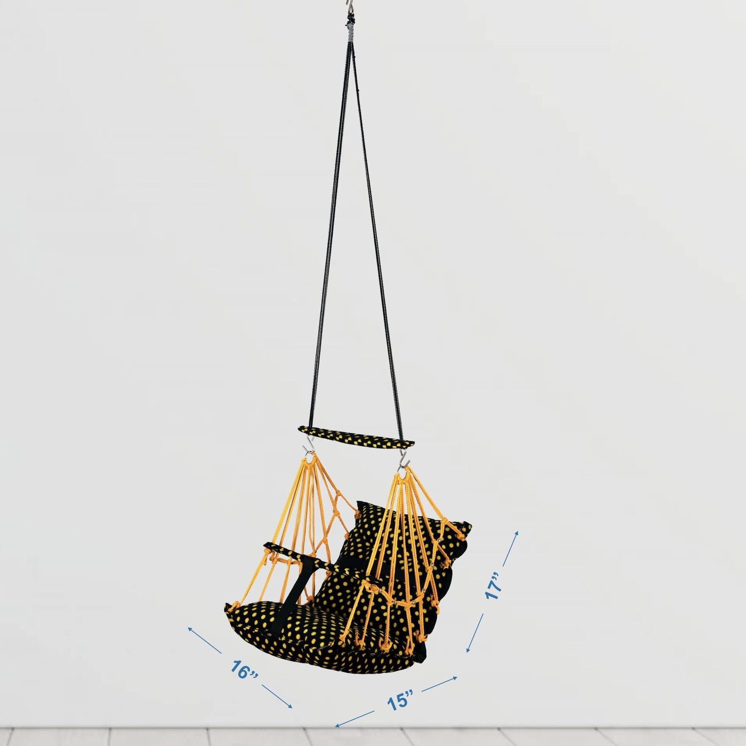 Image of PELIXO Cotton jhula Chair for Kids Baby's Children Folding and Washable Swing Bouncer