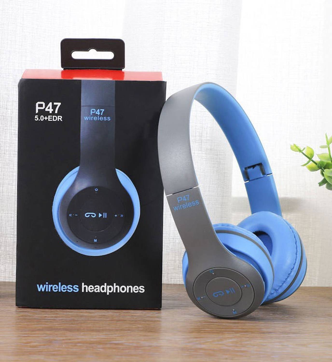 Techobucks Extra Bass Wireless P-47 Bluetooth Over-ear Headphone