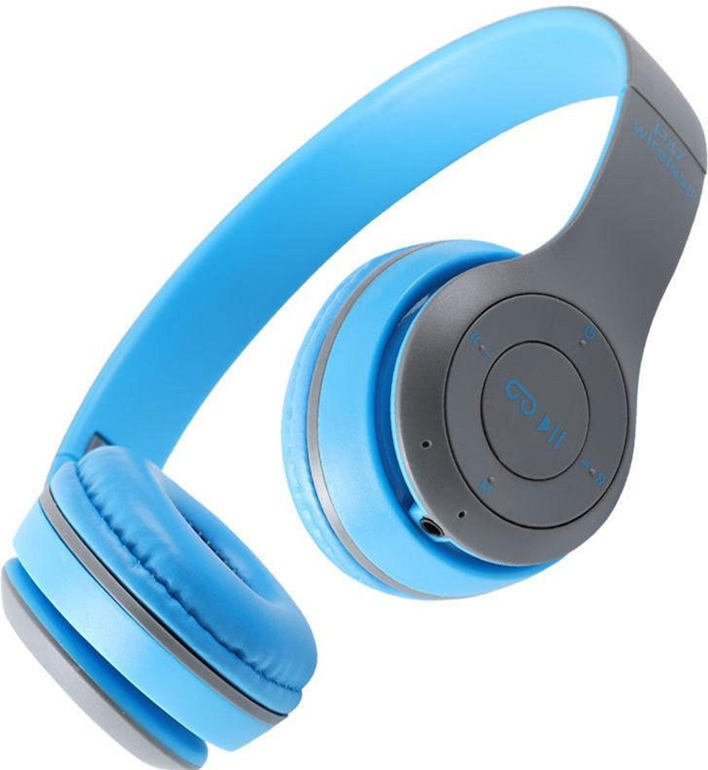 Image of Techobucks Extra Bass Wireless P-47 Bluetooth Over-ear Headphone Foldable Stereo Headset Bluetooth & Wired