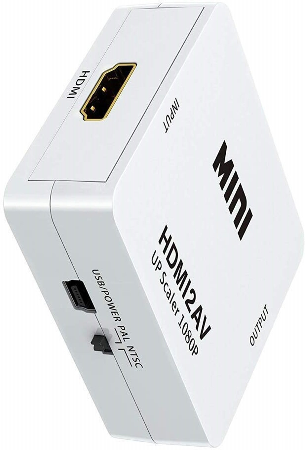 Image of TERABYTE Mini HDMI TO AV Converter UP Scaler Full HD 720 /1080p Video Converter Media Streaming Device