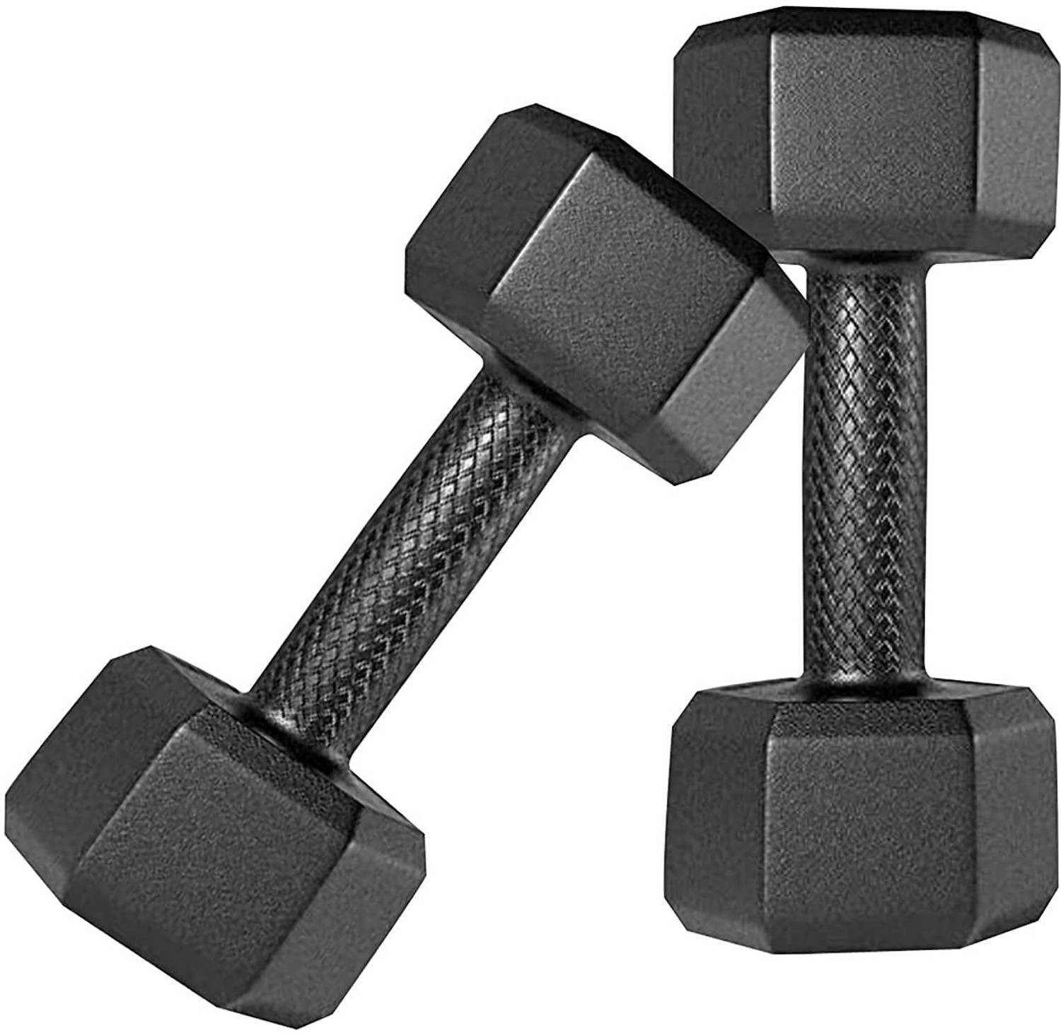 Image of VICTORY HEXA - 1 Kg Pair PVC Dumbbell ( 1 Kg x 2 ) for Home Gym & Fitness Fixed Weight Dumbbell