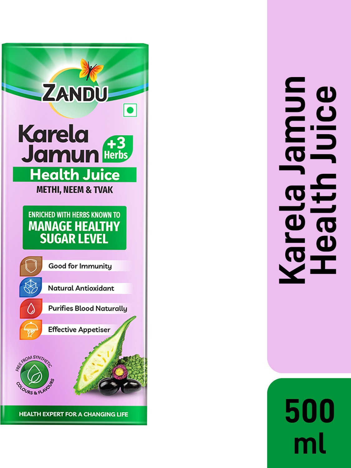 Image of ZANDU Karela Jamun + 3 Herbs Health Juice