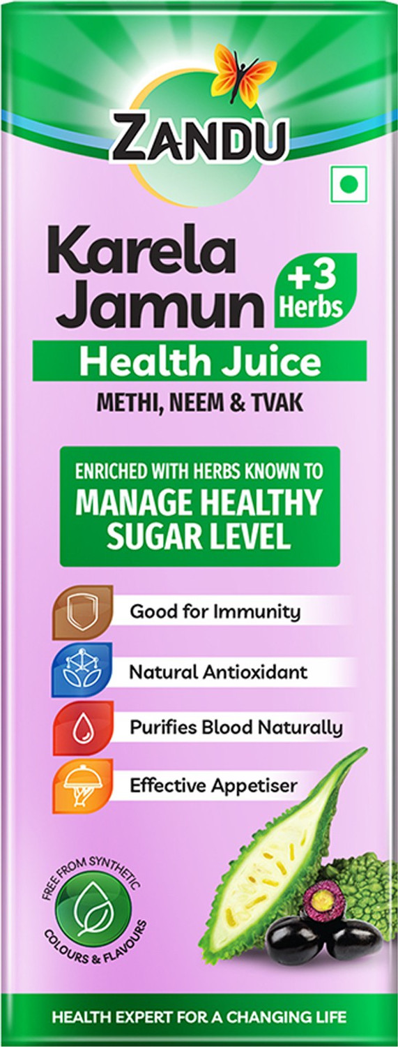 Image of ZANDU Karela Jamun + 3 Herbs Health Juice