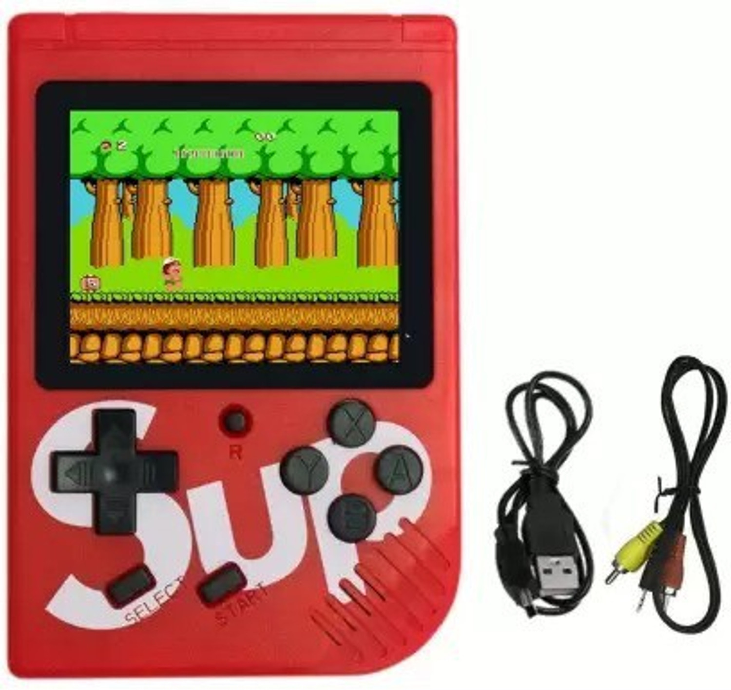 Image of NKL Console 03 Gaming Video Game, LCD Screen, Portable, Best Gift For Kids 8 GB with Super Mario, DR Mario, Mario, Contra, Turtles, Tank, Bomber Man 400 Games