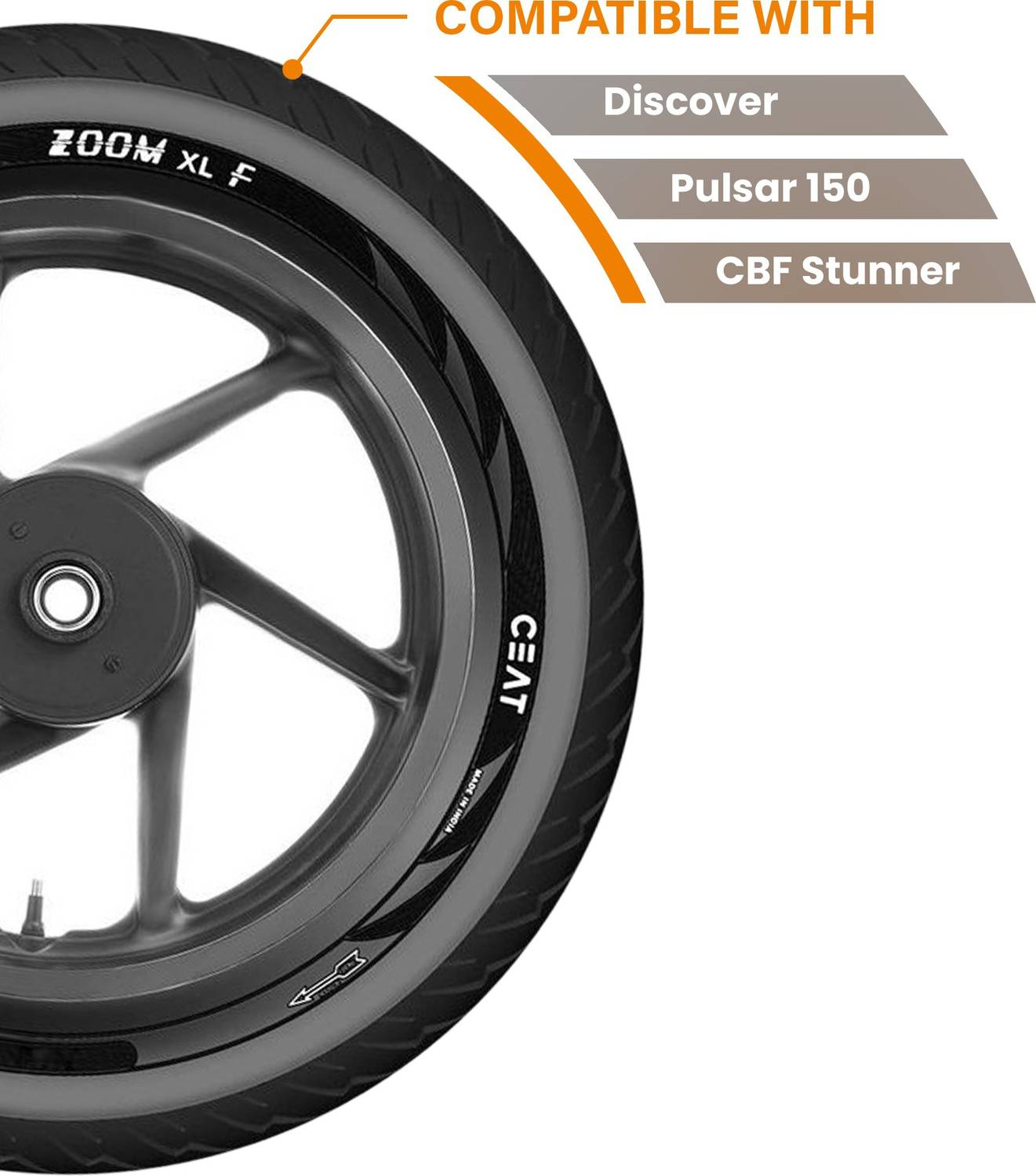 CEAT Zoom XL F TL 46P O 80/100-17 Front Two Wheeler Tyre Price in