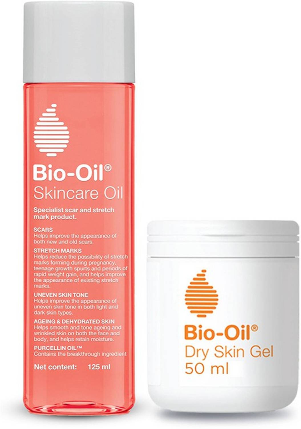 Bio-Oil Perfect Skincare Combo 125ml and Dry Skin Gel 50 ml for Moisturized Skin