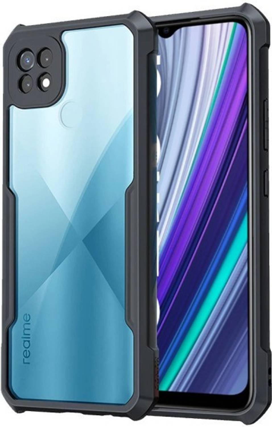 ALONZO Back Cover for Realme C12, Realme Narzo 20, Realme C25, Realme Narzo 50A, IP
