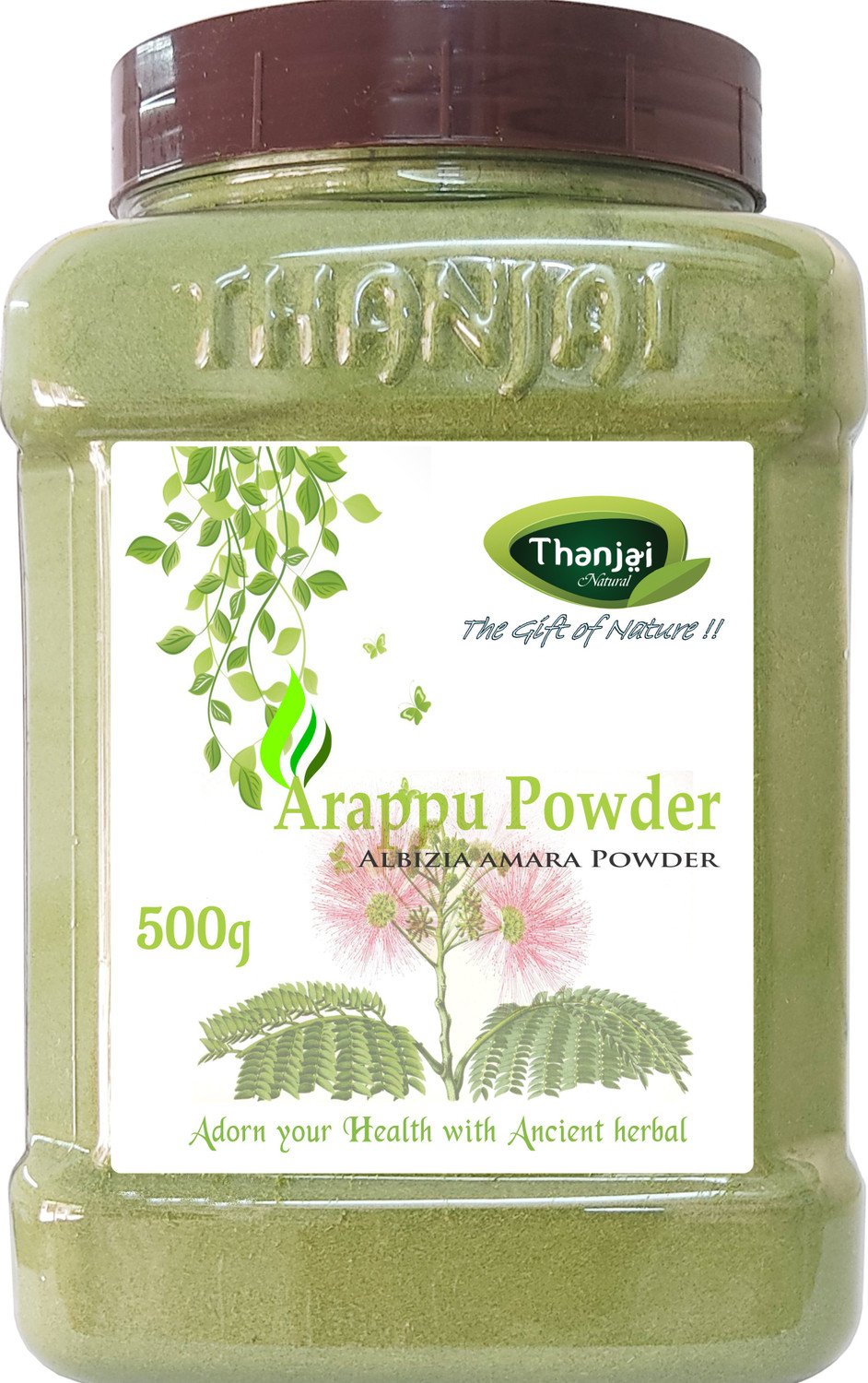 Image of THANJAI NATURAL Arappu Powder 1 Kg Jar Pure 100% Natural Oldest Traditional Made