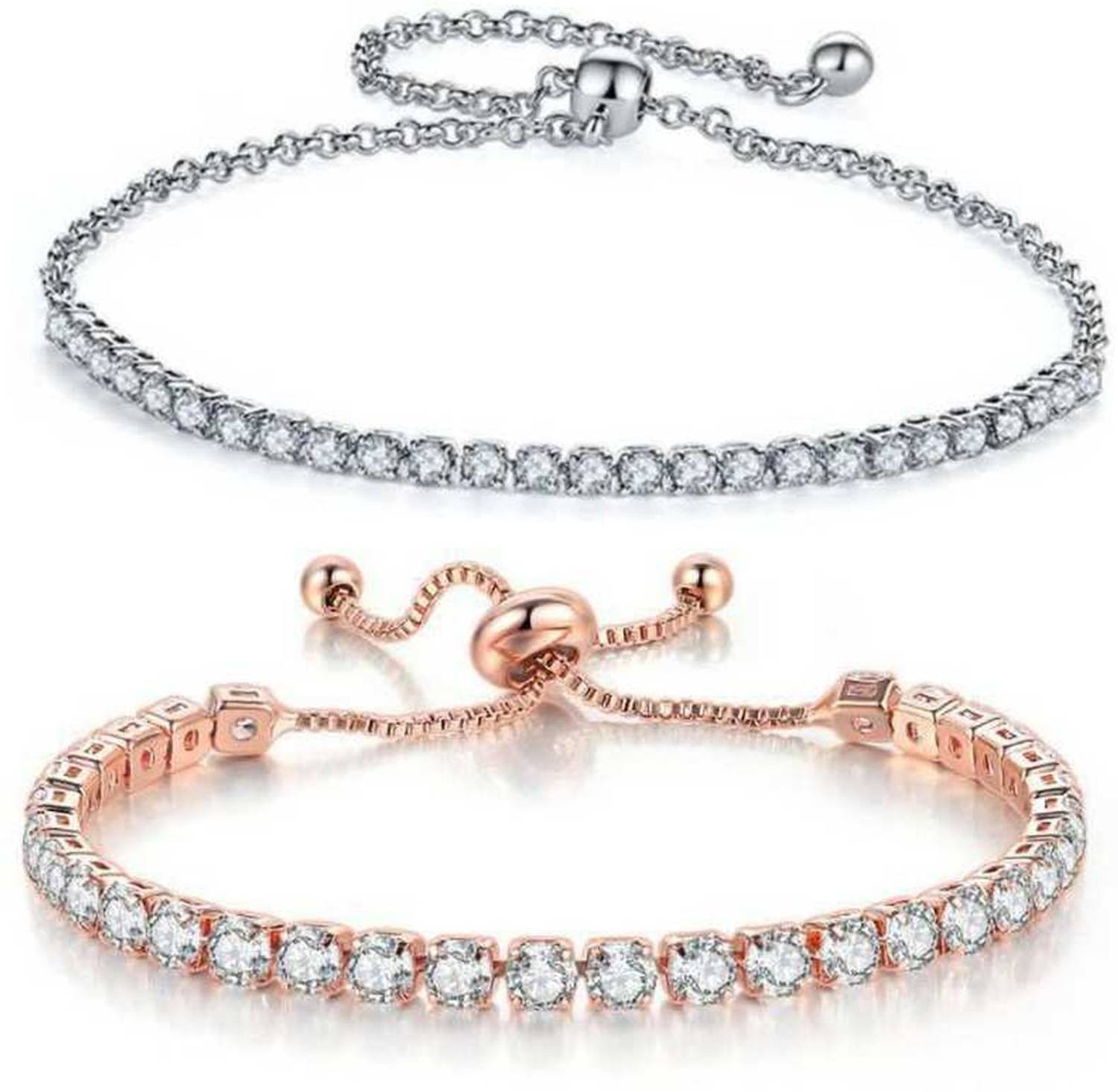 Nineteenth july Jewels Brass Cubic Zirconia Copper Bracelet