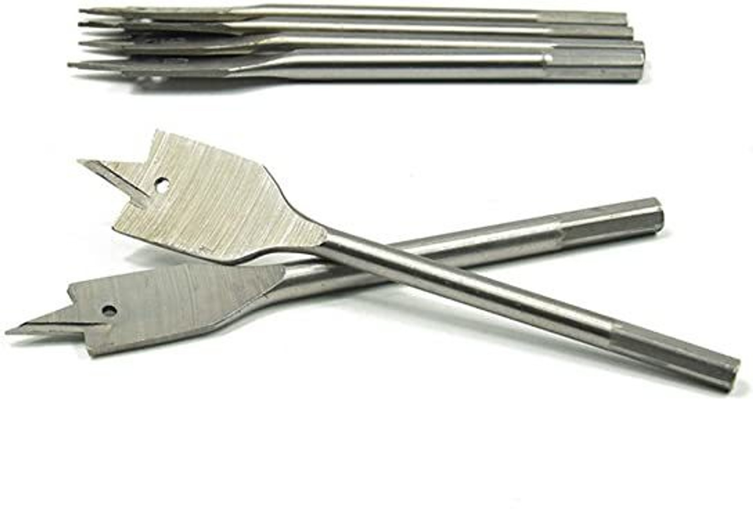 Image of Kshivi Drill Bits 6 Pieces Hex Shank Flat Bit Set For Spade Boring In Wood, Plastic DB73 Rotary Tool