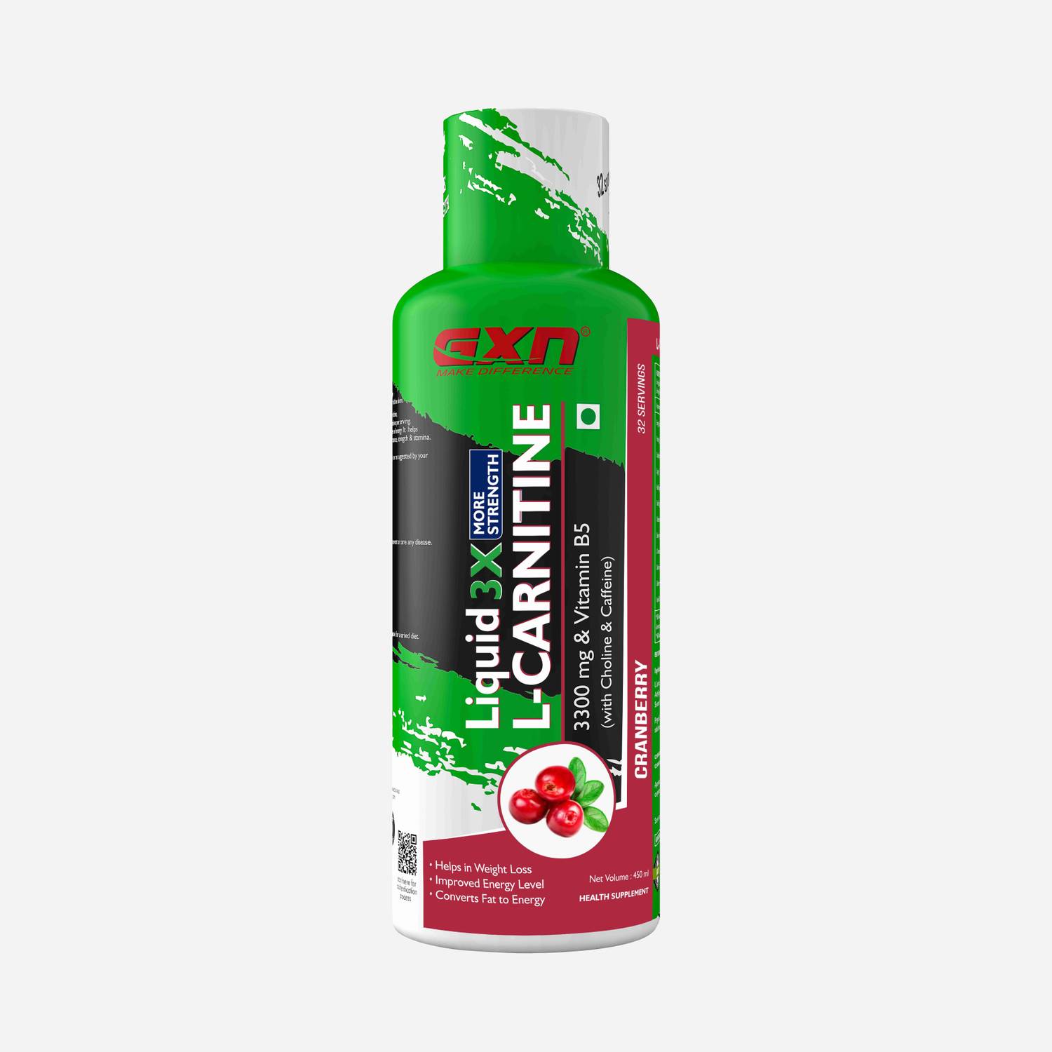 gxn l carnitine GXN Liquid L Carnitine 3300 mg, 450 ml, Cranberry Creatine Price in India