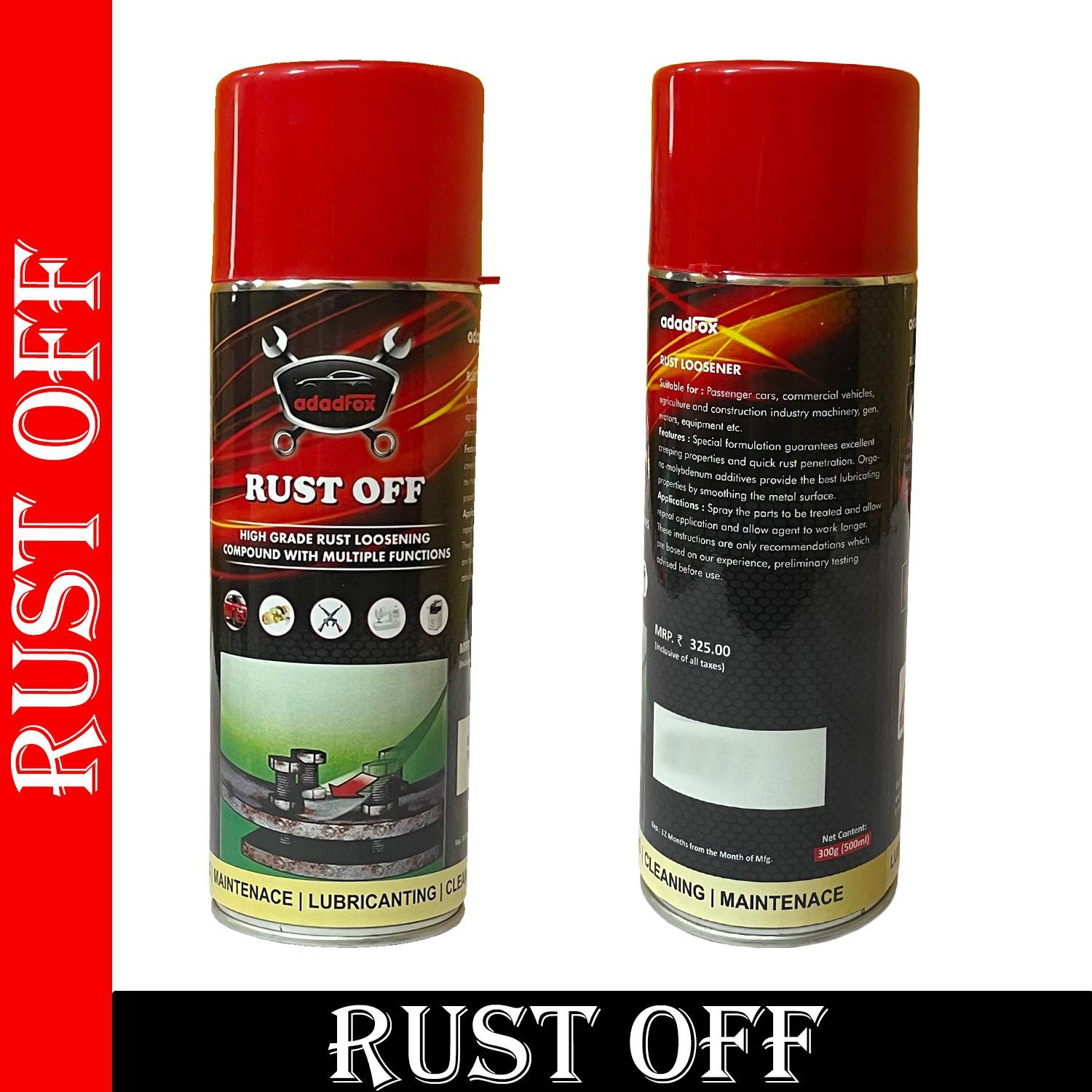 adadfox Rust off rust remover Rust Removal Aerosol Spray