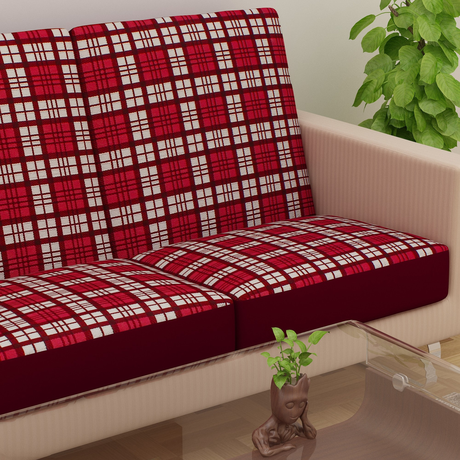 Image of Dream Care Terry 3+2 Seater Sofa Abstract Cover