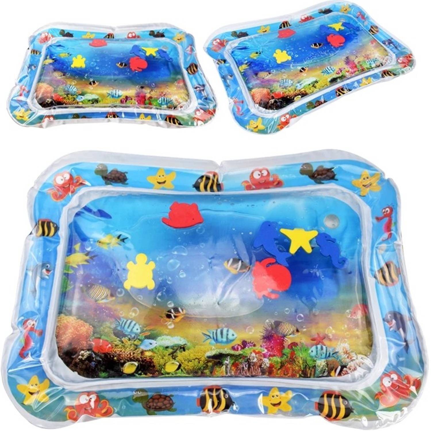 AEXONIZ TOYS Blue Double Sided Water Proof Baby Play Mat,Play mats for Kids Inflatable Swimming Mats