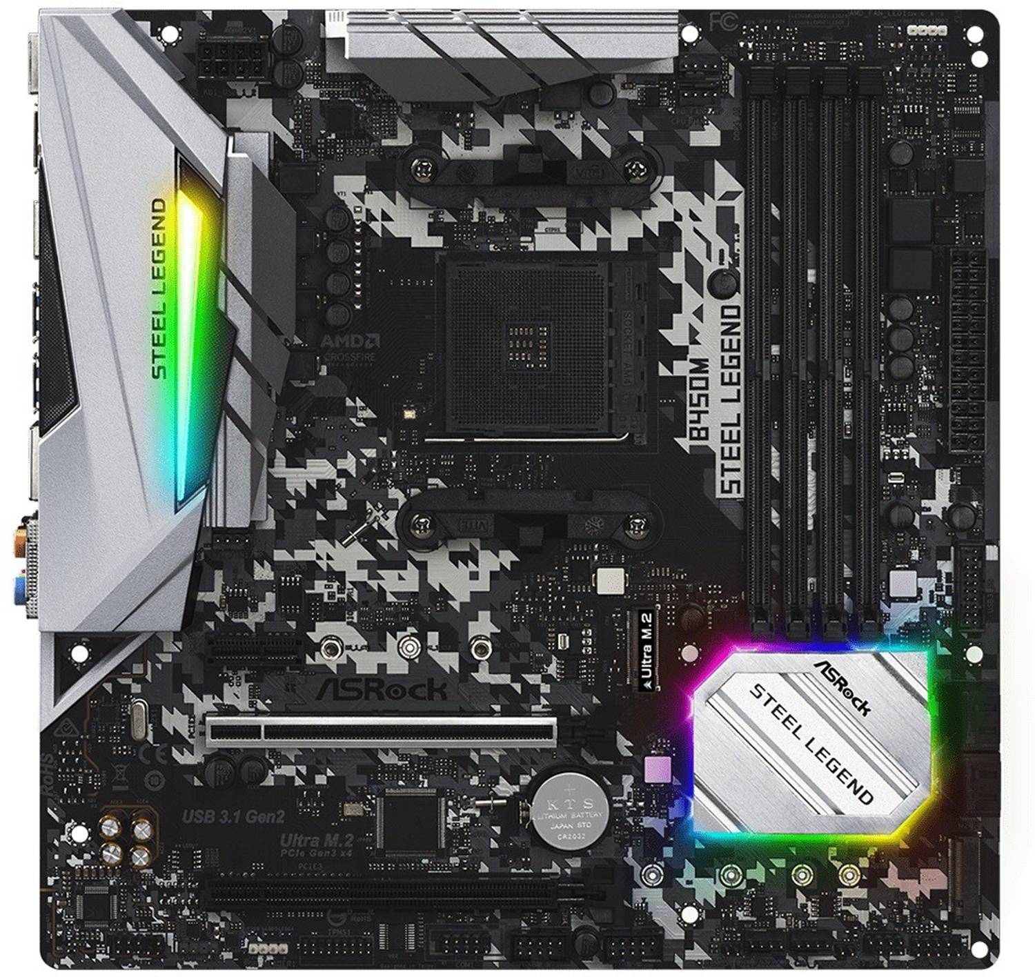 CPU ASRock B450M Steel Legend + Ryzen 3700X b450m-steel-legend-asrock-