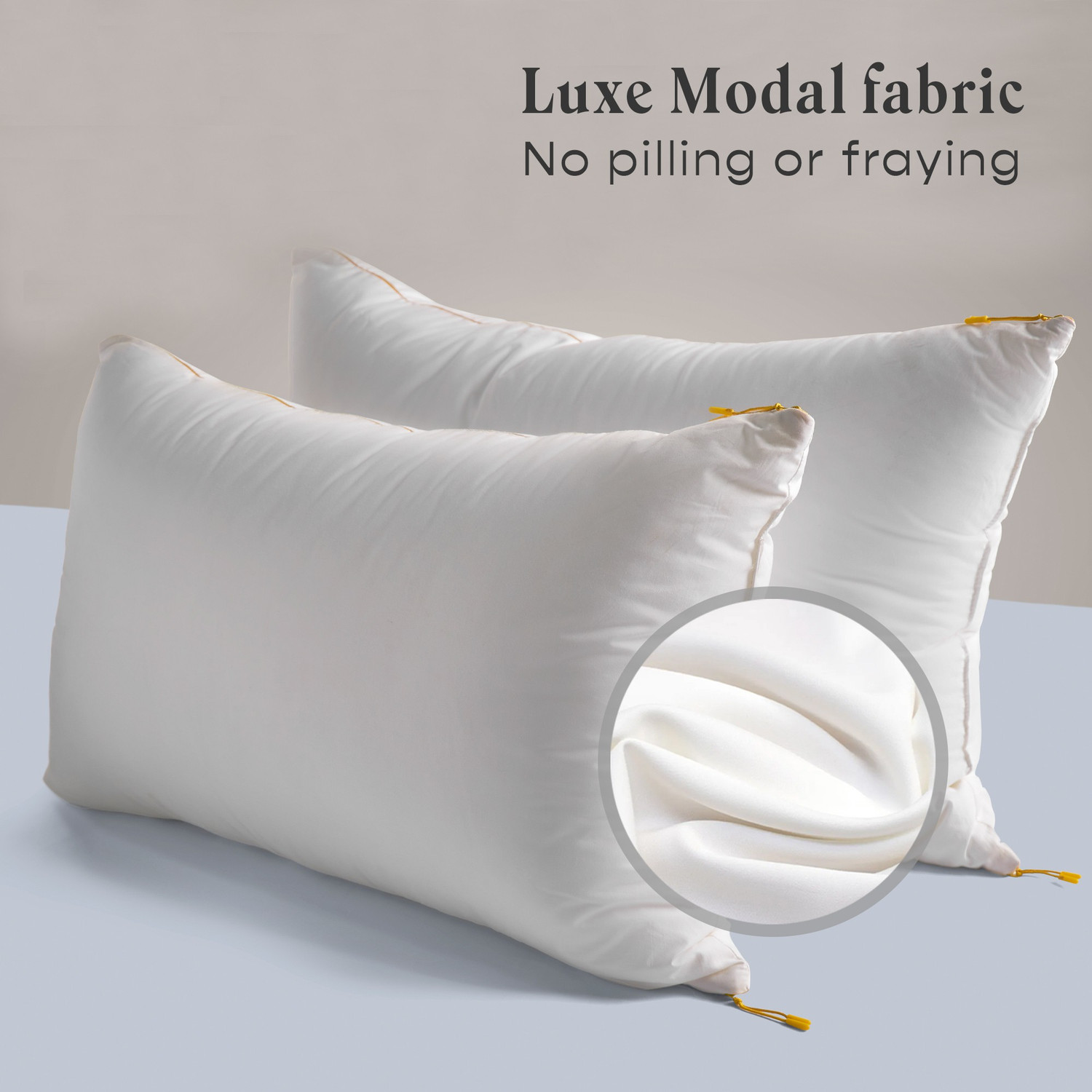 Image of SleepyCat Microfibre Sleeping Pillow Pack of 4 Solid King Cloud Pillow