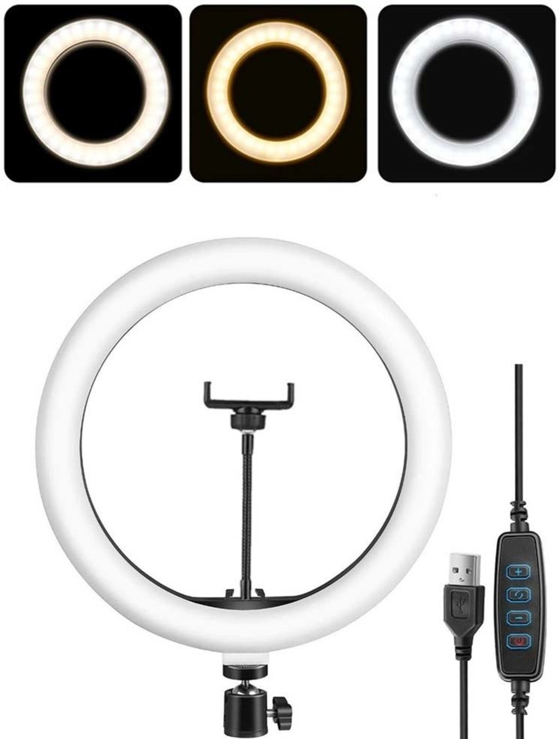 Image of ZMX Bright professional ring fill flashlight LED electric light for selfie & video Ring Flash