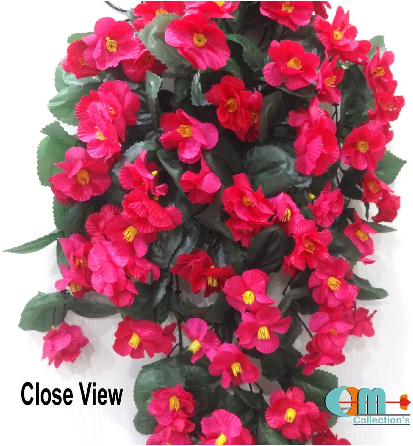 Image of OM COLLECTIONS Artificial Creepers hanging flower Multicolor Daisy Artificial Flower with Pot