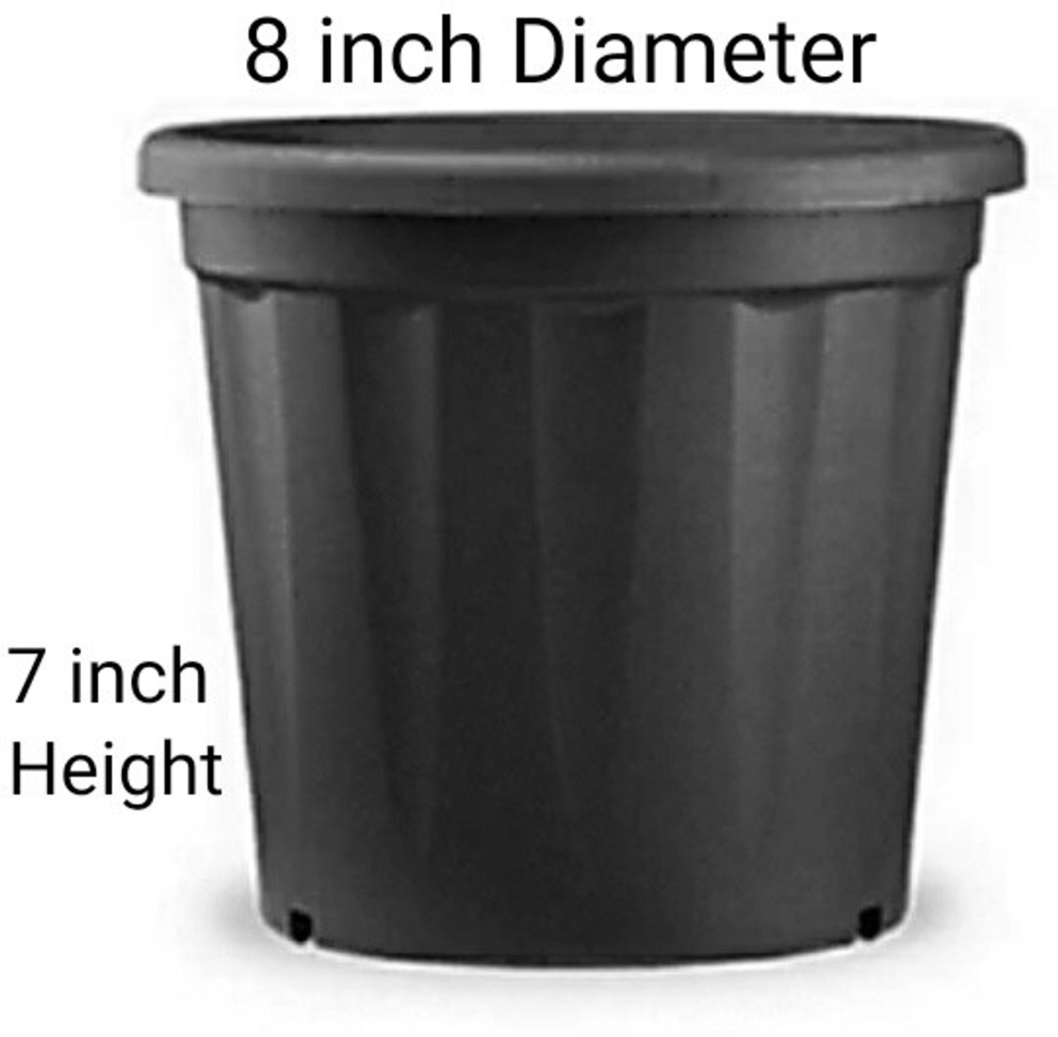 Image of SNSHOPEE 8 inch Size Nursery Plant Pot for Home, Garden gardening and decoration Plant Container Set (Pack of 9, Plastic)