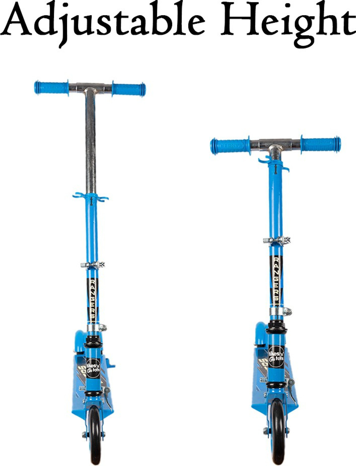 Image of Kiddie Castle Road Runner Kick Ranger Scooter for Kids (Blue)