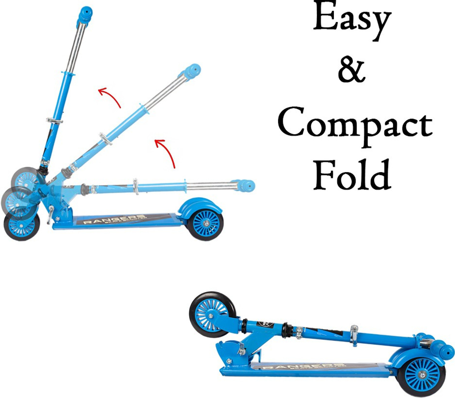Image of Kiddie Castle Road Runner Kick Ranger Scooter for Kids (Blue)