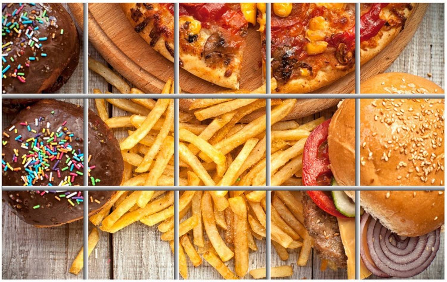 Ariba Decor 80 cm pizza fingers Waterproof Kitchen Sticker Self Adhesive Sticker