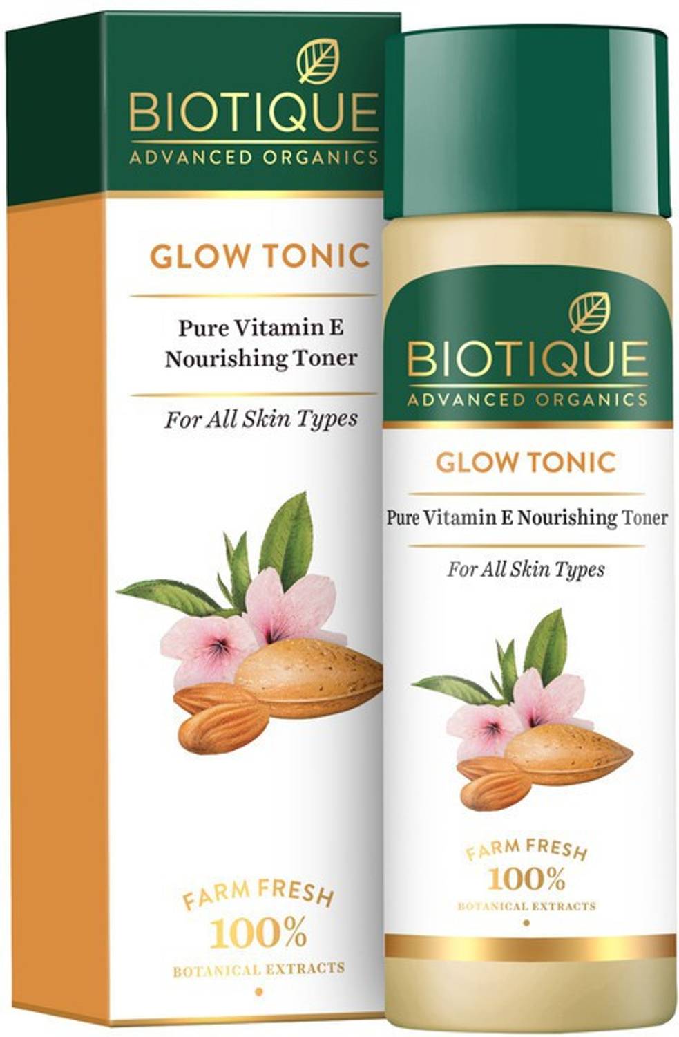 BIOTIQUE GLOW TONIC Pure Vitamin E Nourishing Toner Men & Women