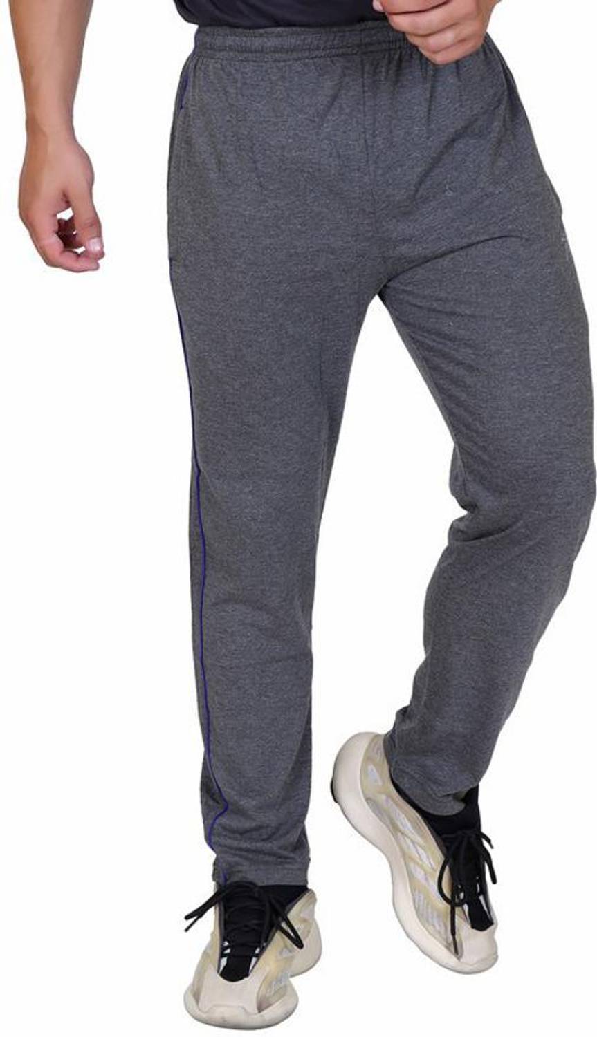 axys Solid Men Grey Track Pants