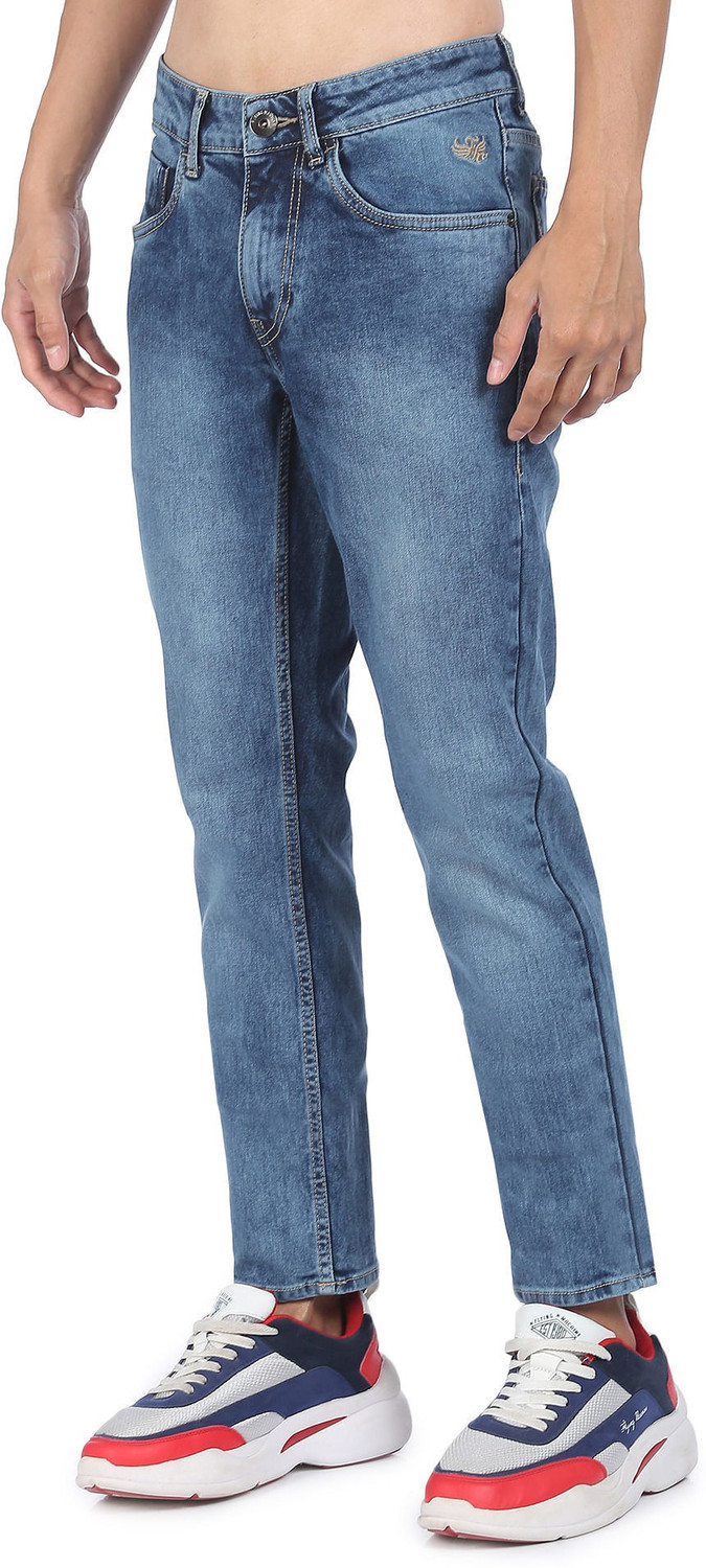 Image of FLYING MACHINE Skinny Men Blue Jeans