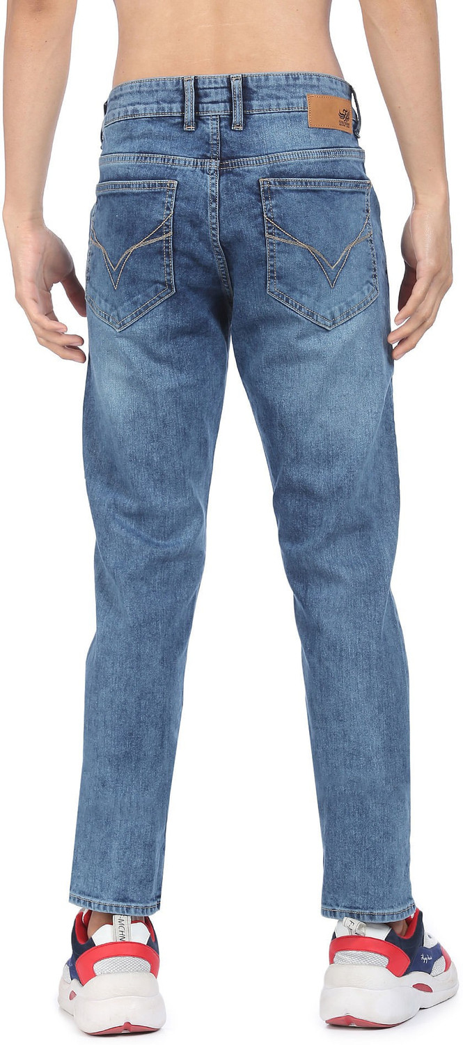 Image of FLYING MACHINE Skinny Men Blue Jeans