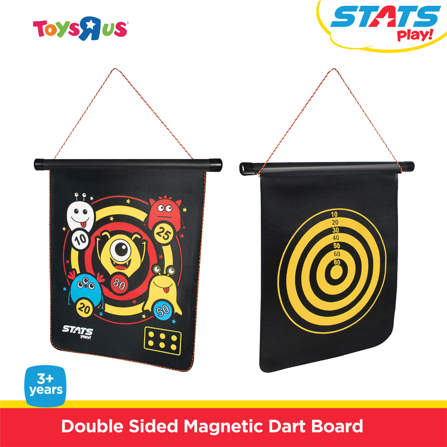 Image of Toys R Us Stats Sports Double Sided jumbo Magnet Board 17 Dart Board Dart Board Game